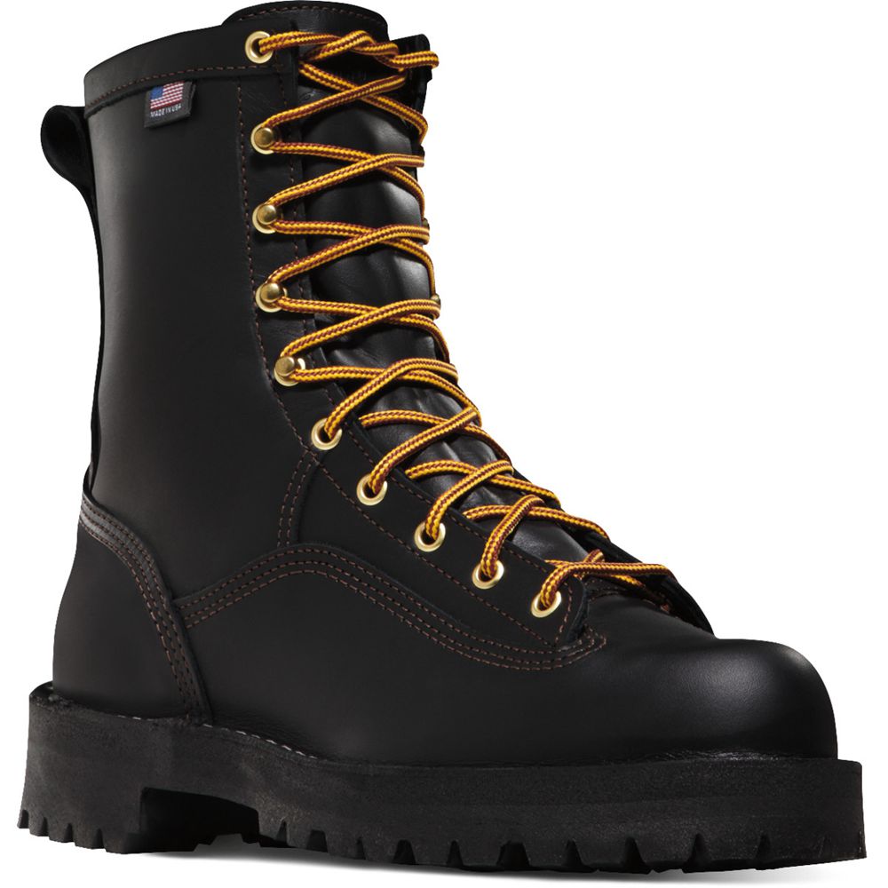Danner Womens Rain Forest Boots Black - SHD690271